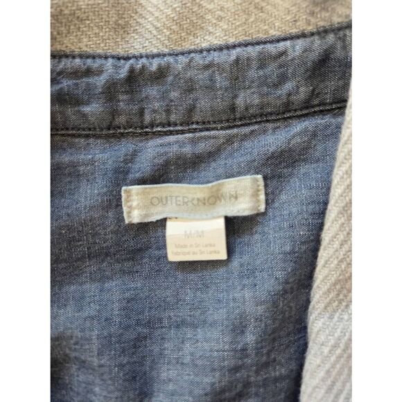 Outerknown blanket dress In Light Grey Sz Medium - Picture 3 of 5